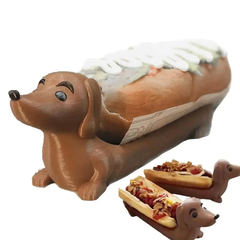 Hot Dog Dachshund Tray Funny Hot Dogs Serving Tray Funny Snack Dinner Tray Holder Hot Dog Holder for Home Family Gatherings Oasis Select