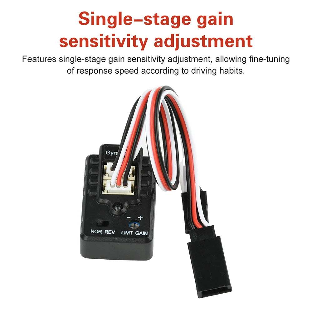 Automatic Stability Control Gyroscope for RC Drift Racing Car Professional RC Gyro Integrated Compact Two Axis Gyroscope Oasis Select