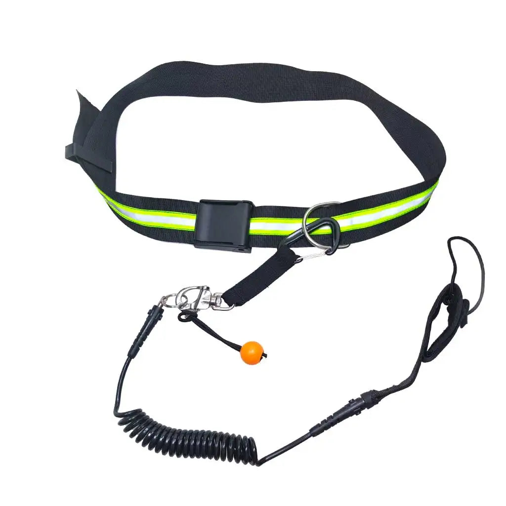 SUP High Visible Quick Release Safety Belt with Coiled Leash Paddle Board White Water QR Belt Oasis Select Default Title