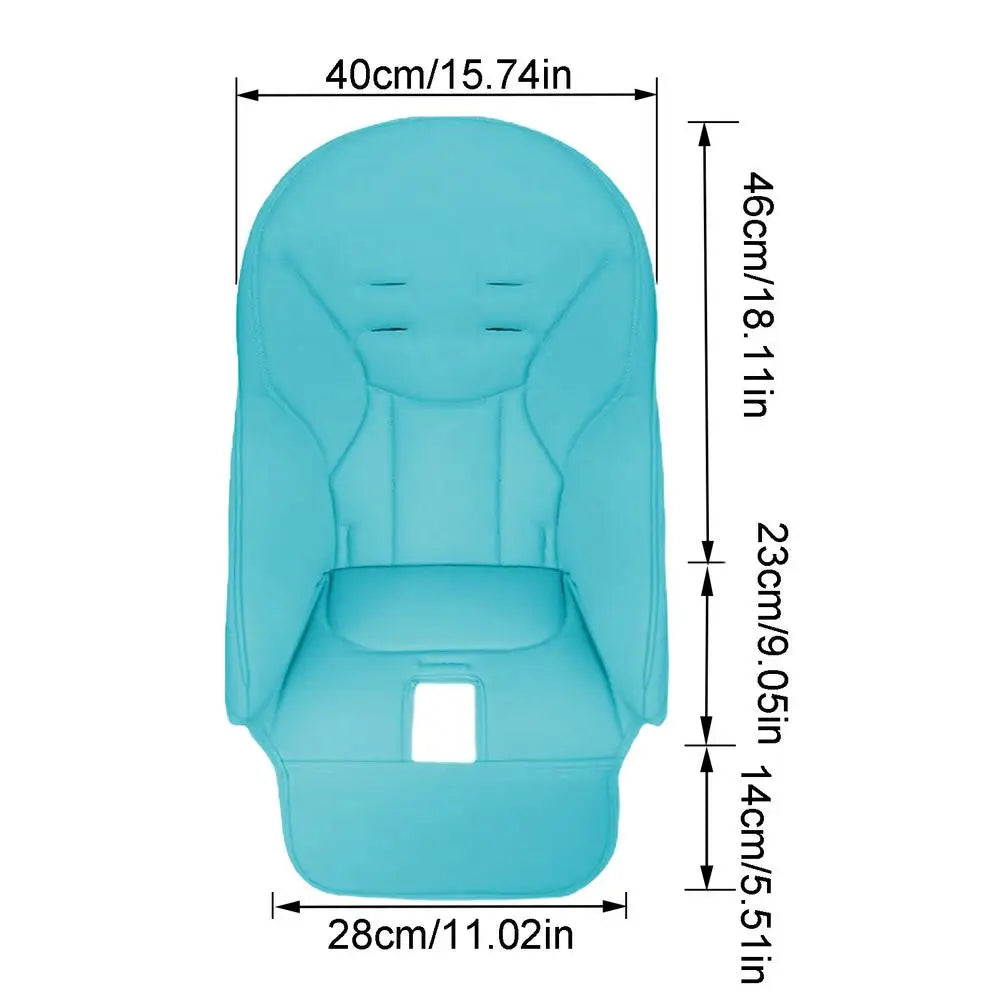 Baby PU Leather Dining Chair Cover Soft Seat Cover Comfortable for PegPerego Siesta Zero3 Baoneo Kosmic Jane Oasis Select Blue