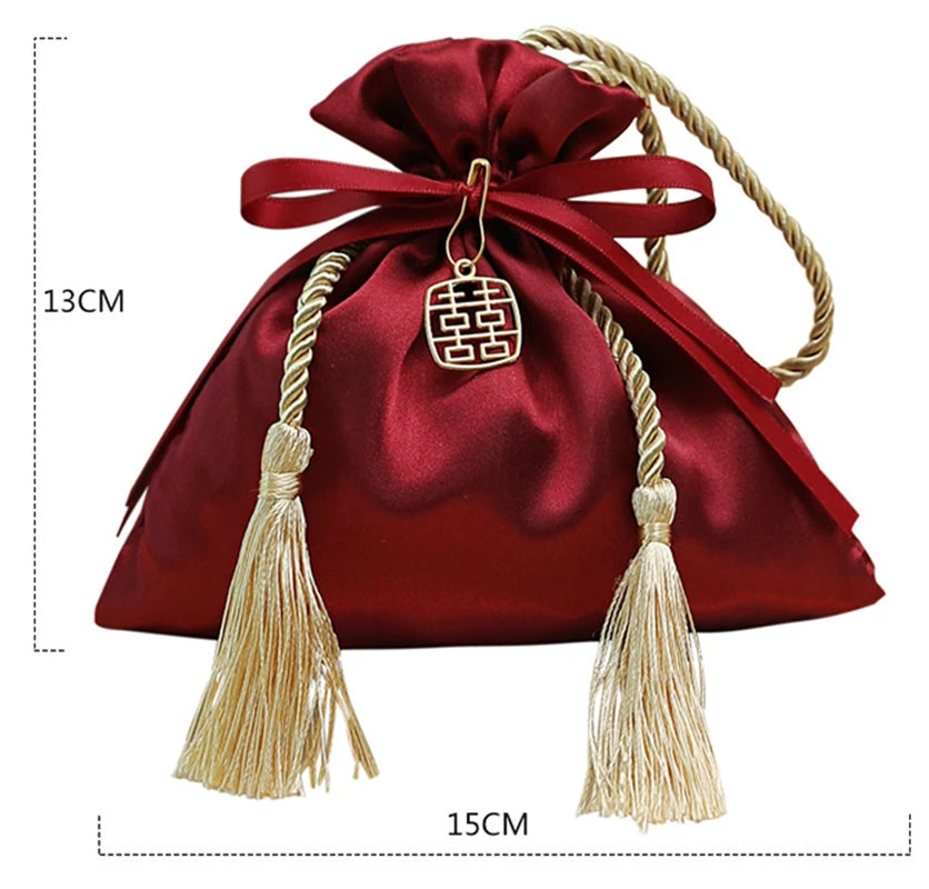 Luxury Packing Drawstring Velvet Pouch Sachet Gift Bag For Jewelry Wedding Candy Boxes With Pearl String Decor Favors Bags Oasis Select