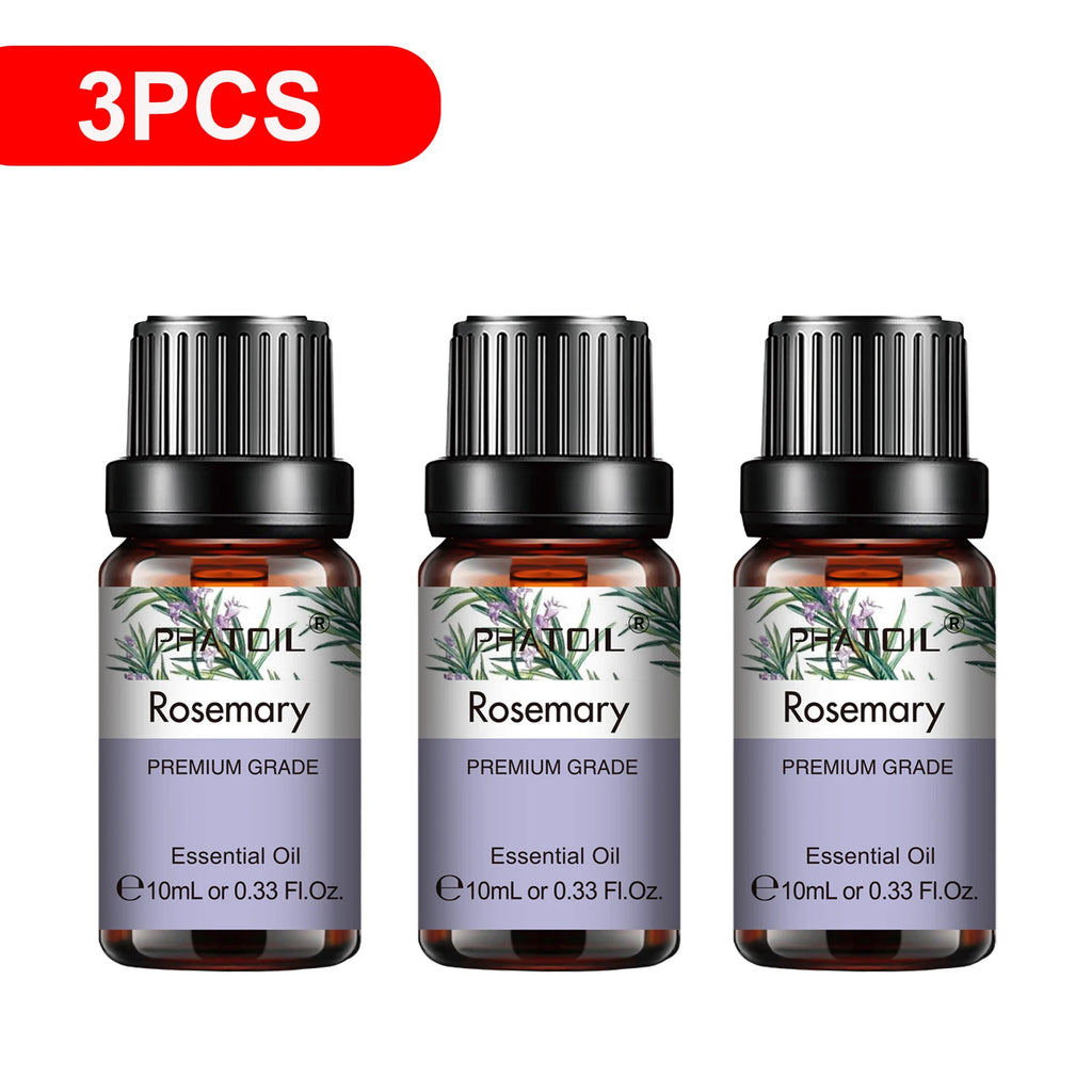 PHATOIL 3-Pack Essential Oils Gift Set | 10ml Aromatherapy Oils