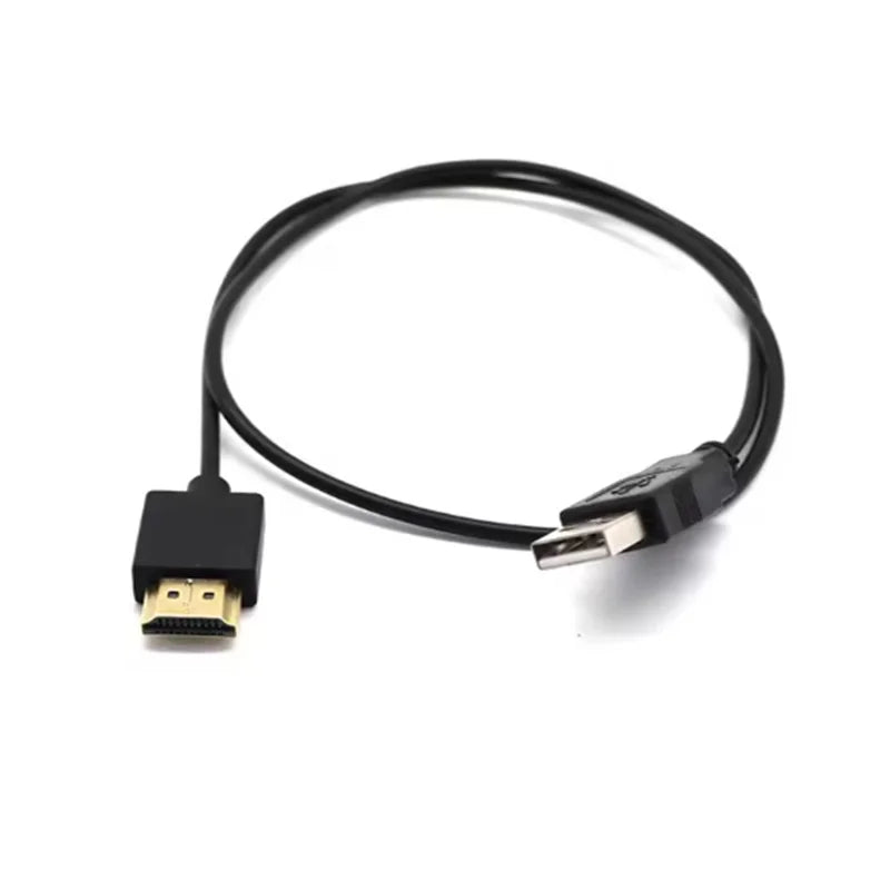 USB Power Cable To HDMI-Compatible Male to Male Charger Cords Splitter Adapter USB 2.0 To HDMI Charging Cable For Smart Device Oasis Select