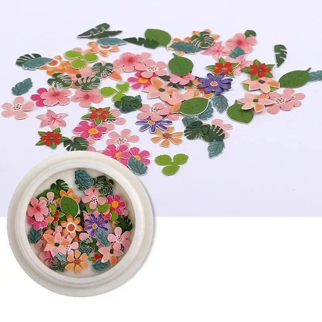 1/3/4Pcs Mixed-color Dried Flowers Resin Craft Dry Flowers Nail Art Decoration Natural Ultra-thin Mini Nail Flowers Oasis Select 05