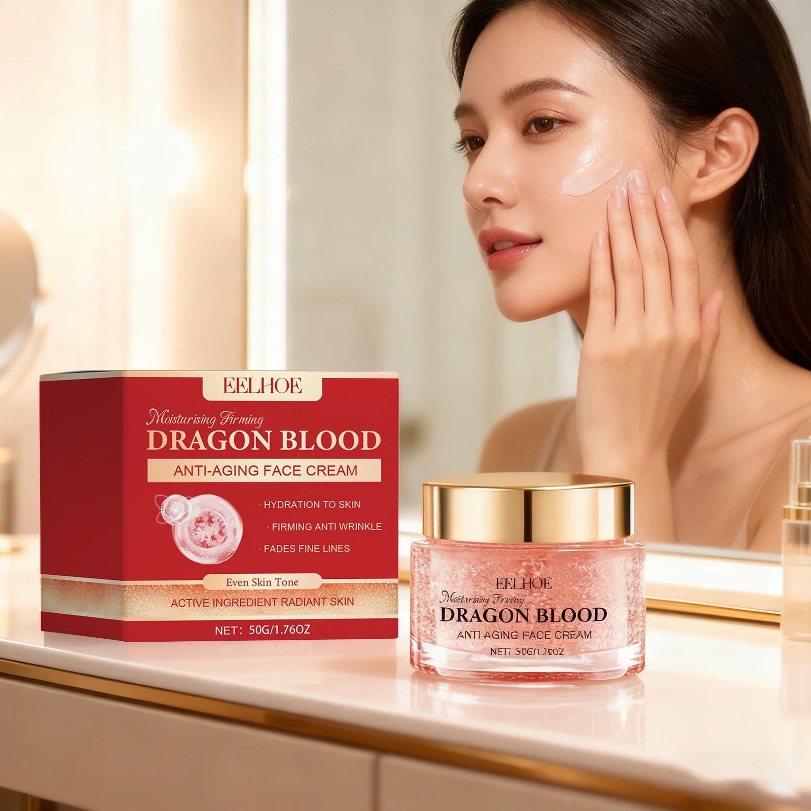 Dragon's Blood Hyaluronic Acid Anti-Aging Face Moisturizer Face Moisturizer Cream Oasis Select