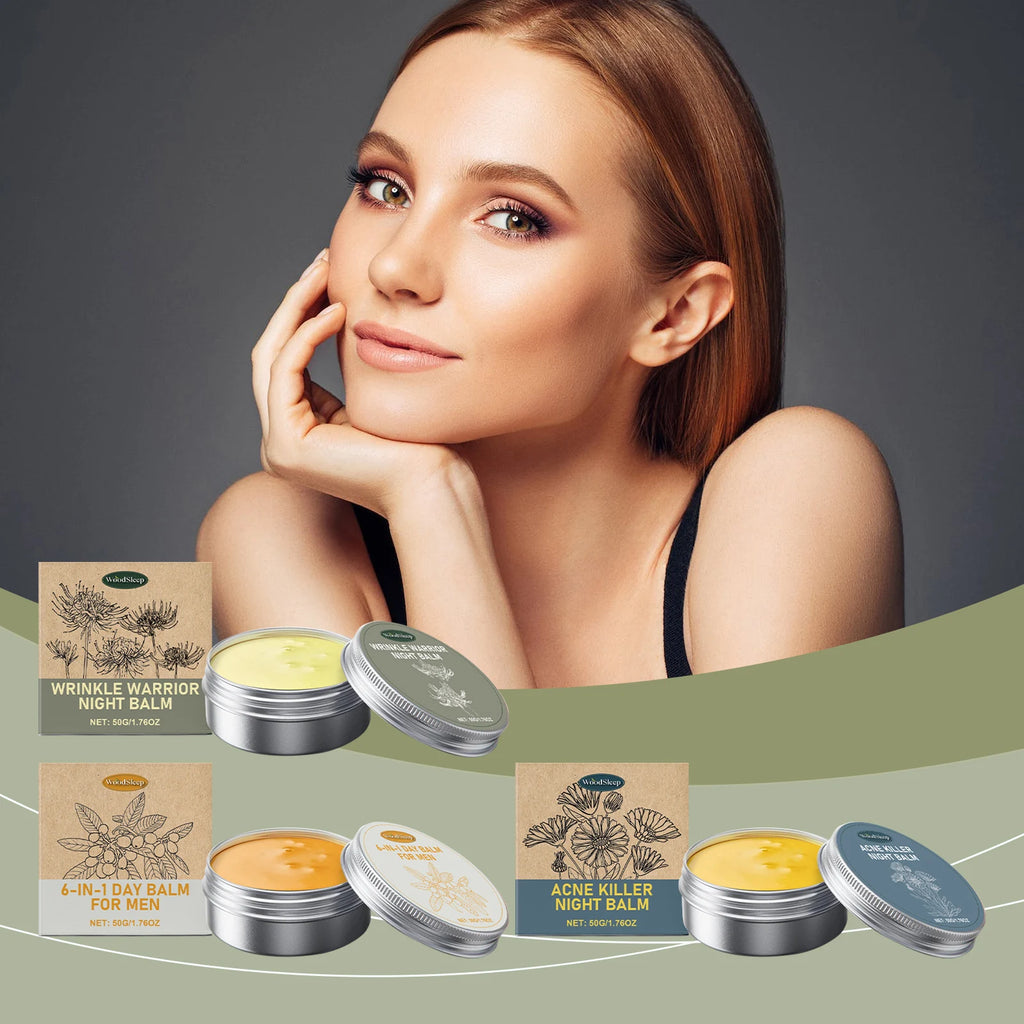 WOODSLEEP 6-in-1 Firming Day Balm Face Cream 50g | Brightening Face Moisturizer Balm Oasis Select