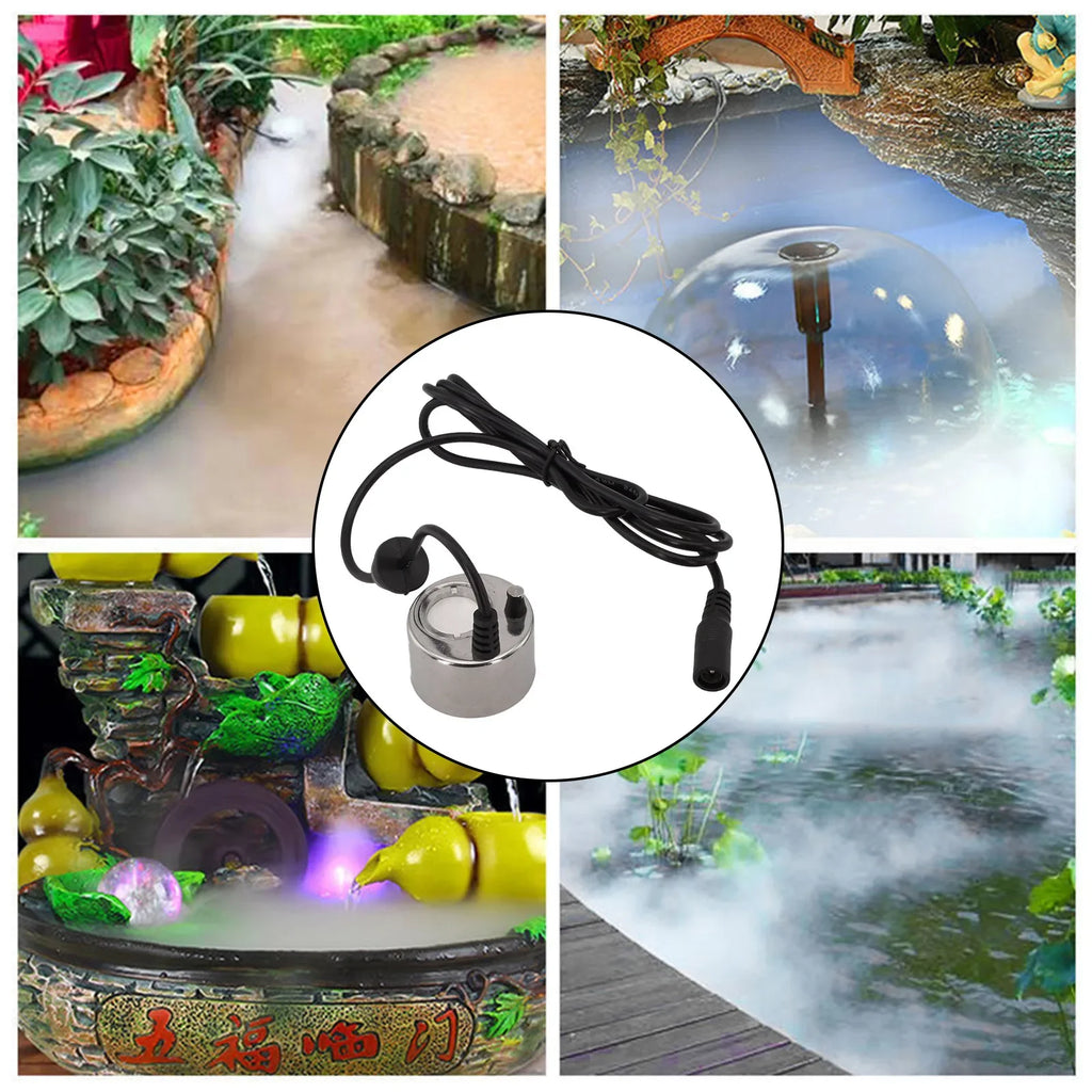 Garden Fog Maker 38mm Fog Maker Stainless Steel 5m Clamp Belt Good Quality Maximum Evaporation 350ml h Balcony Garden Oasis Select China Mainland