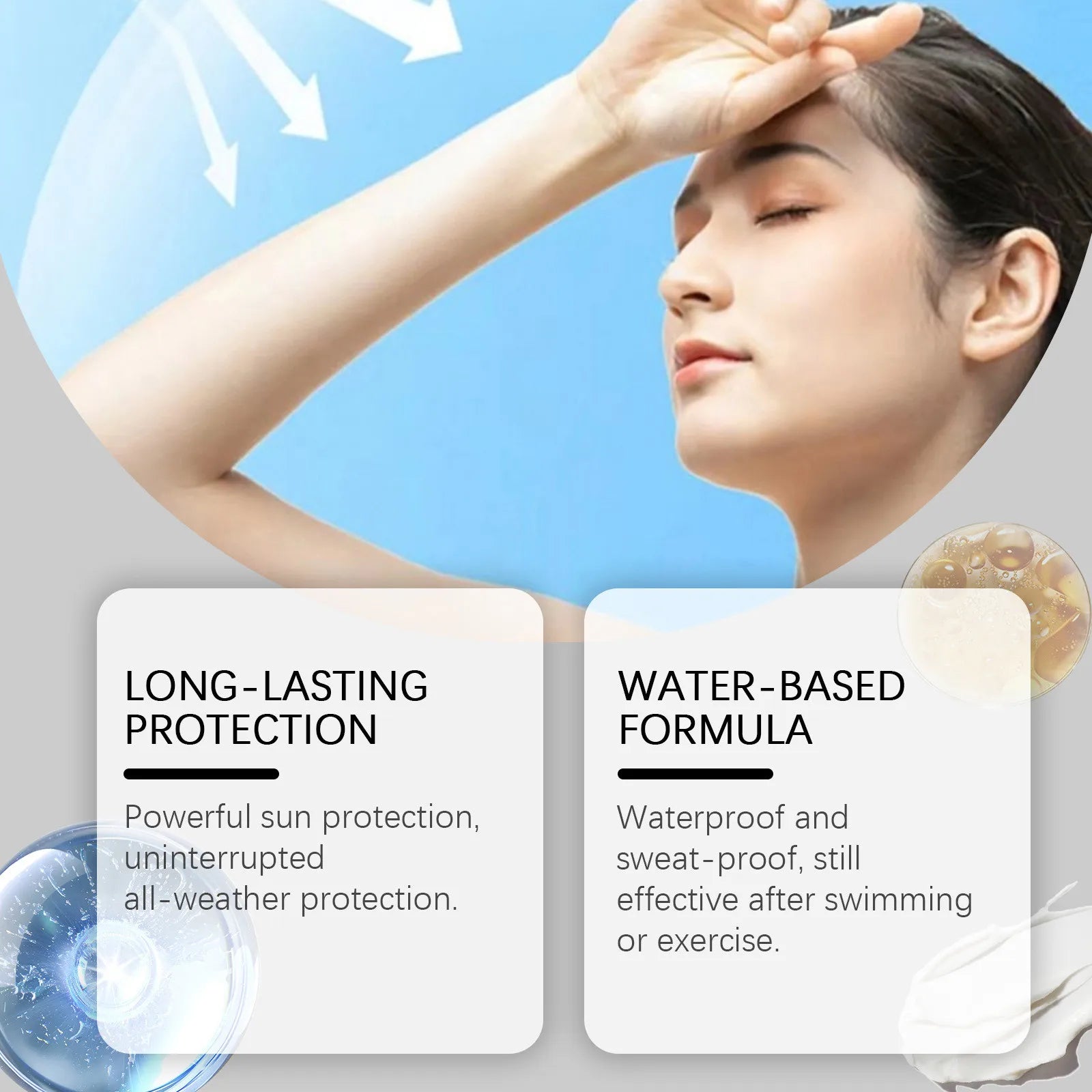SPF 90 Sunscreen Cream – UV Shield, Oil-Control & Moisturizing