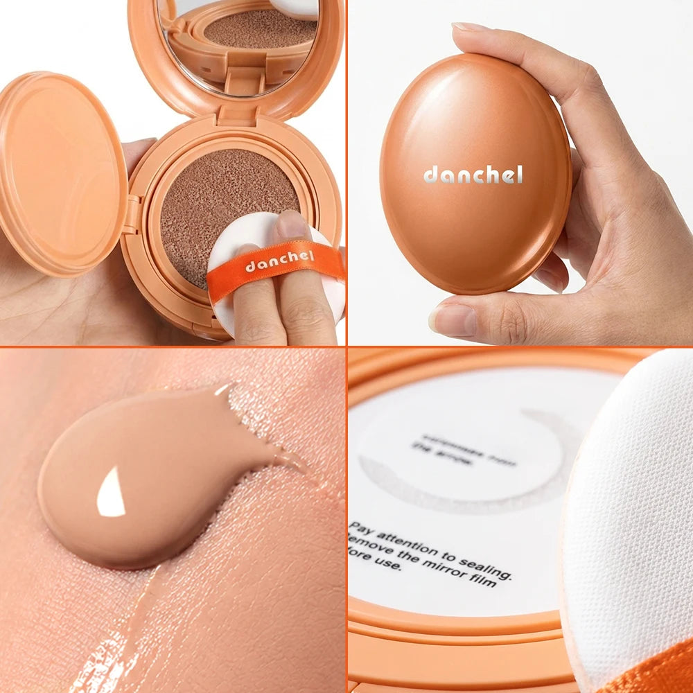Semi-matte Air Cushion Foundation Long-Lasting Flawless Coverage Transfer-Proof Foundation Cosmetics Lightweight Woman Makeup Oasis Select