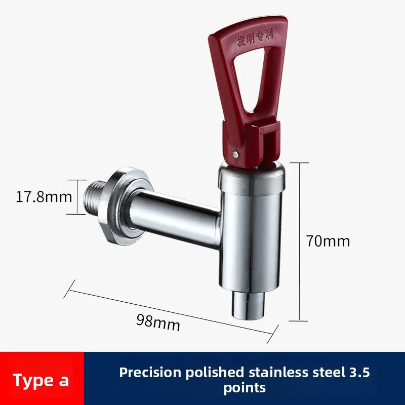 3/4 Electric Water Boiler Faucet Copper High Temperature Resistant Milk Tea Insulation Bucket Faucet Water Boiler Oasis Select B