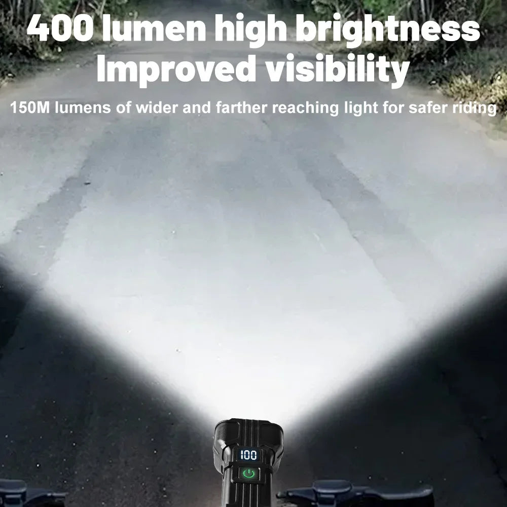 Bike Light with 140 dB HornTYPE-C Rechargeable MTB bike Deadlight 12 LED Bicycle Safety Light Suitable for Night Riding Oasis Select