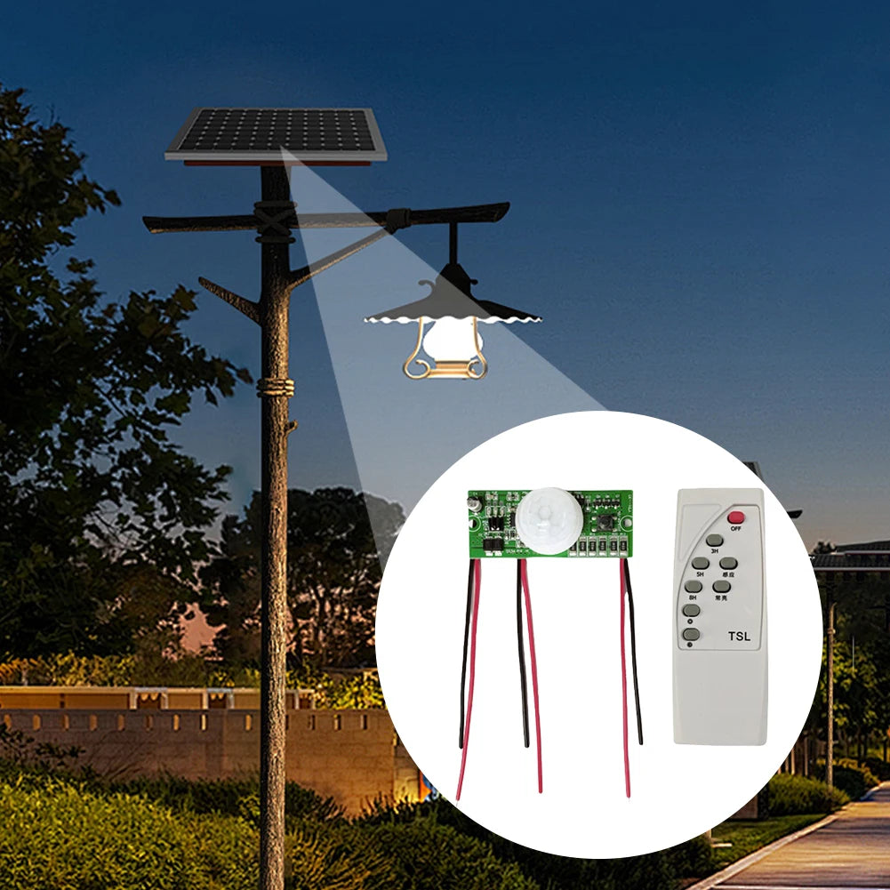 Solar Street Light Controller Board PIR Motion Sensor & Remote Solar Light Controller Oasis Select