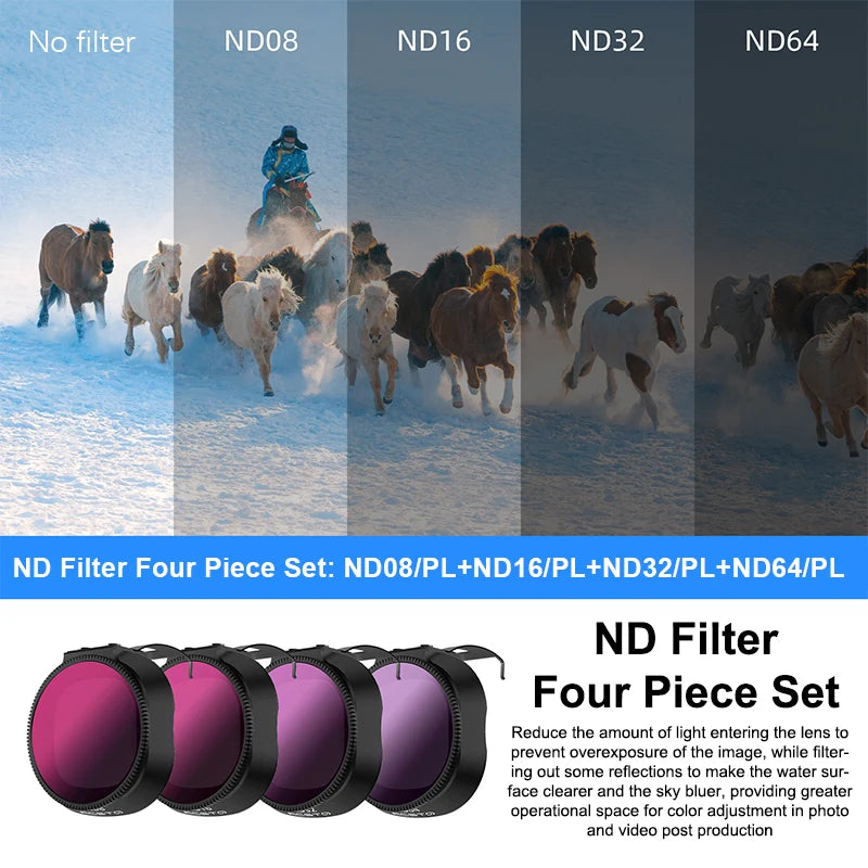 Drone Lens Filter Set For Neo2 ND Filter Kit ND8 ND16 ND32 CPL UV Filter Camera Anti-glare Filter Drone Accessories Oasis Select A17
