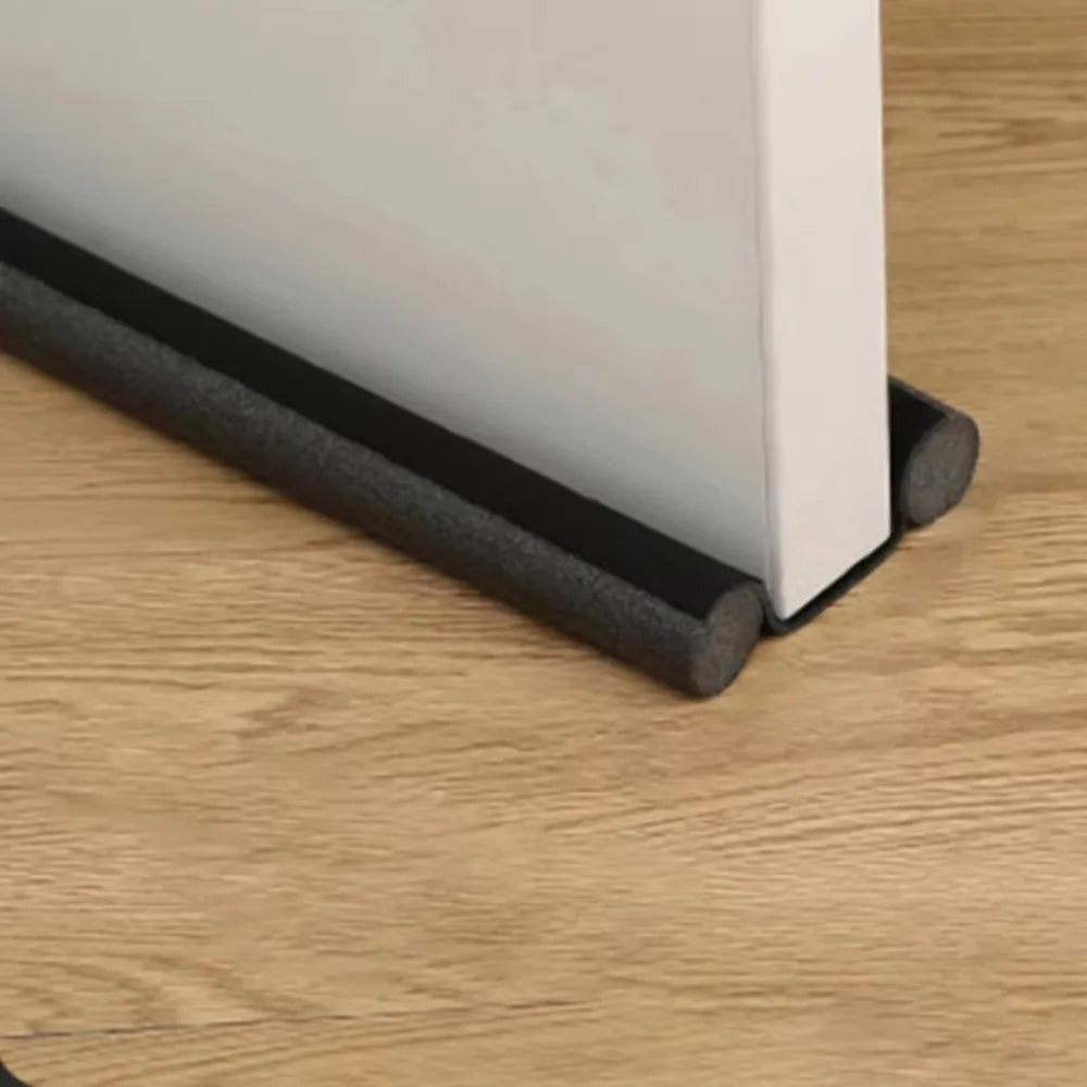 Anti-Insect Door Bottom Seal Strip Heat Preservation Dustproof Length Adjustable Door Sealing Strip Windshield Soundproof Door Oasis Select Black