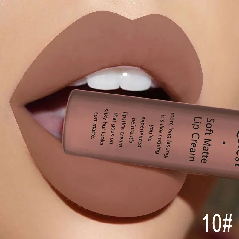 QIBEST Matte Liquid Lipstick – Waterproof Velvet Lip Tint