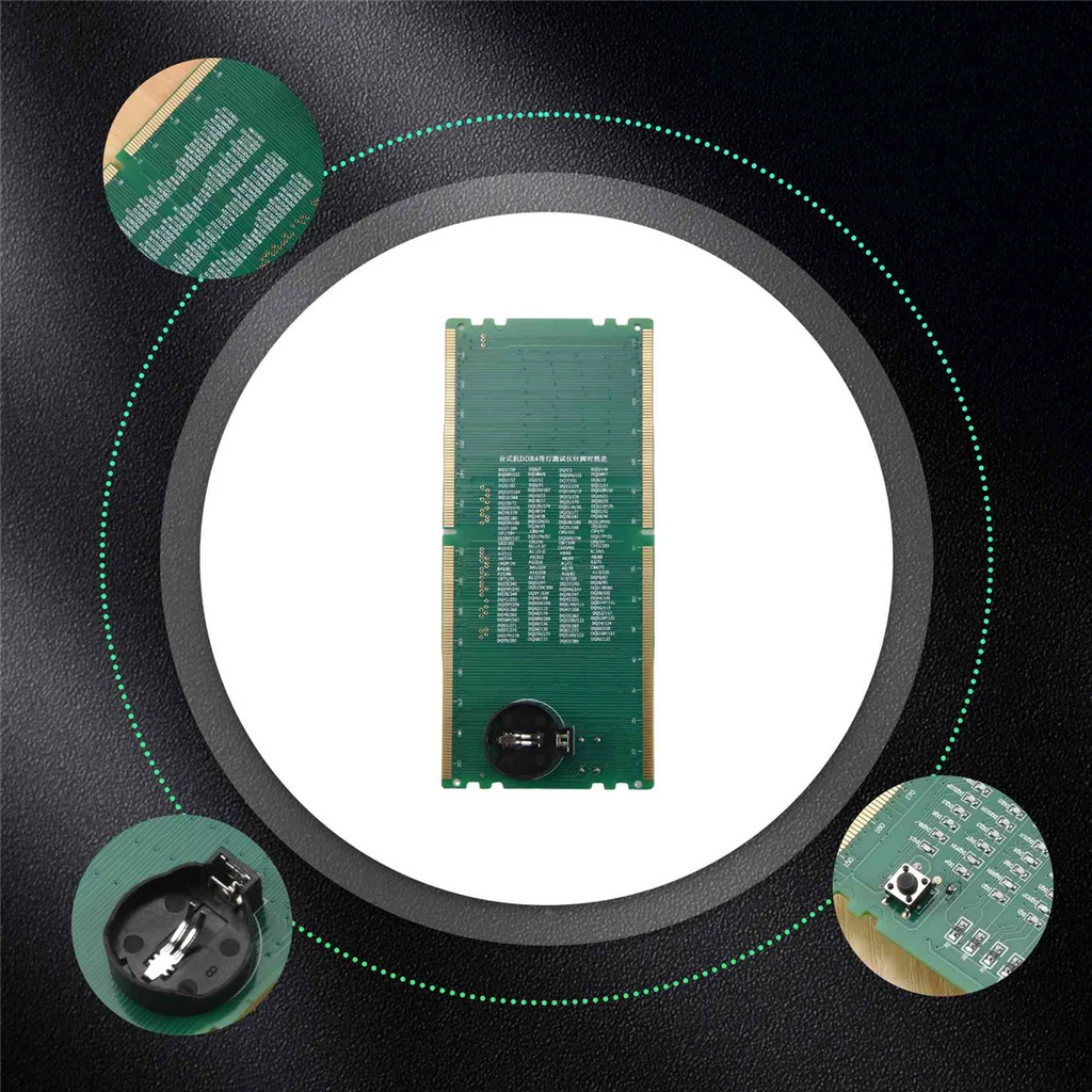 DDR4 Test Card RAM Memory Slot Out LED Desktop Motherboard Repair Analyzer Tester Oasis Select
