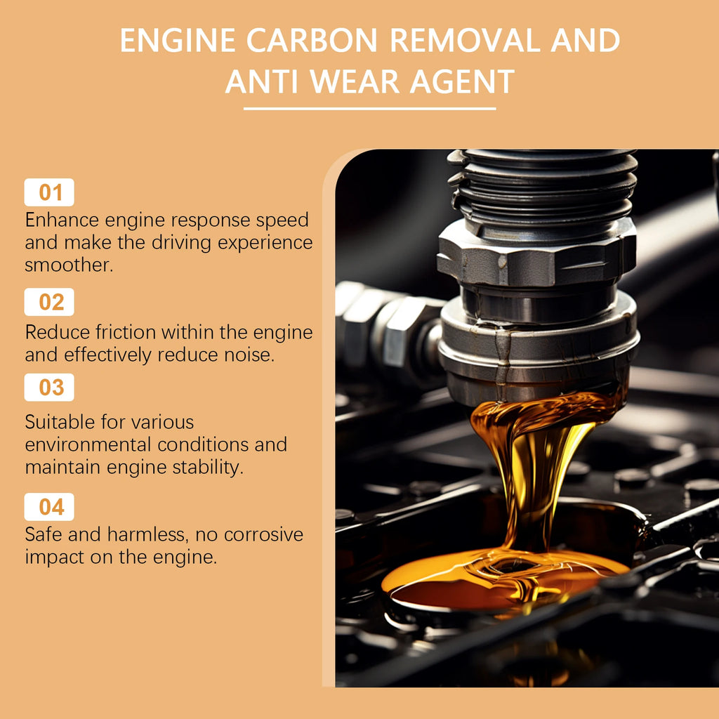 Engine Anti-Wear Protective Agent Rust and Noise Prevention Carbon Removal Anti-Wear Repair Oil Reduce Engine Friction Car Care Oasis Select