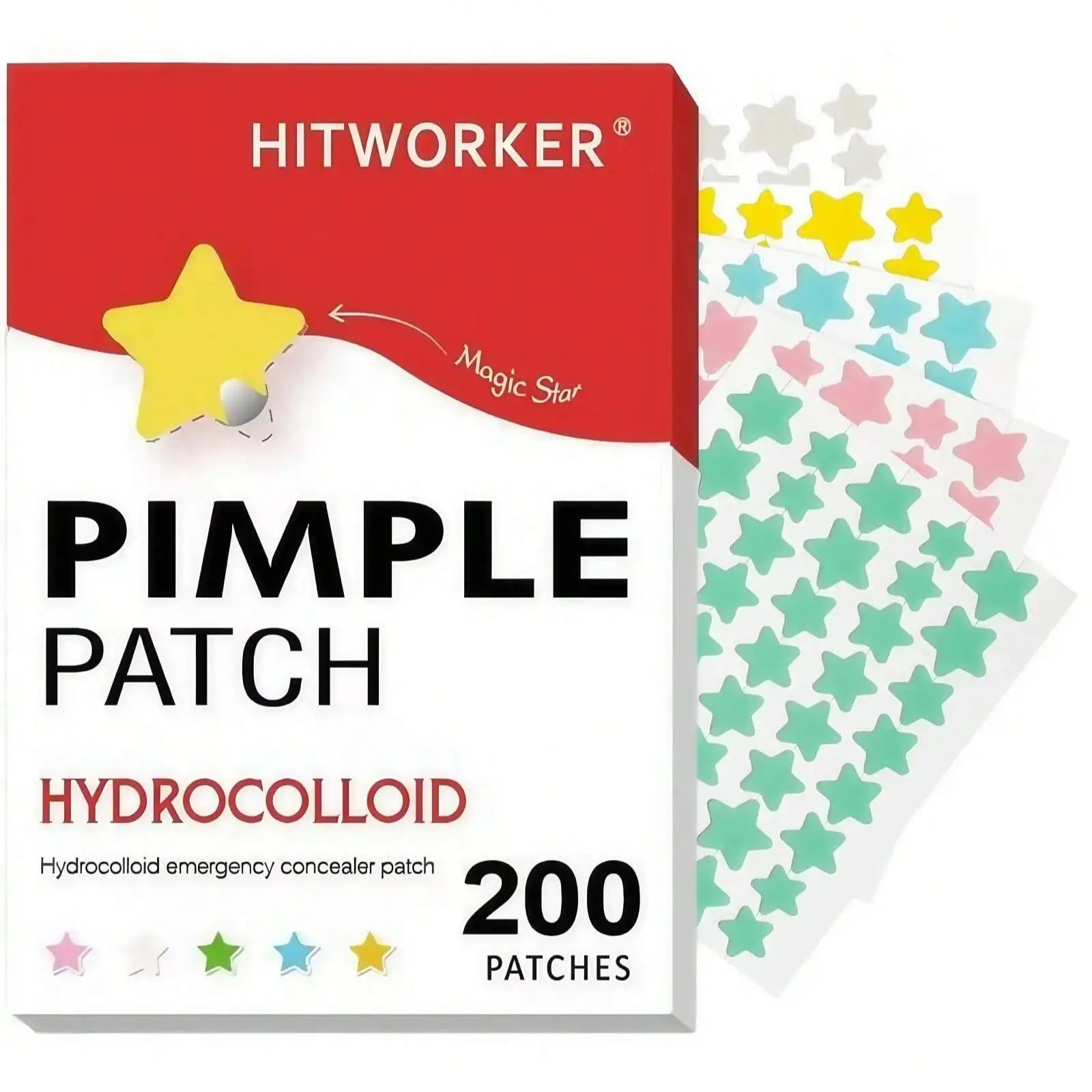 200 Pieces of Facial Pimple Patches, Hydrocolloid Acne Patches with Tea Tree Oil, Salicylic Acid and Mica Oil, Suitable for All Oasis Select 200pcs