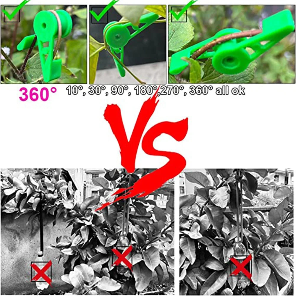 360 Degree Adjustable Plant Branch Bending Clips for Gardening Stem Low Stress Training Tool Horticulture Bender Equipment Oasis Select