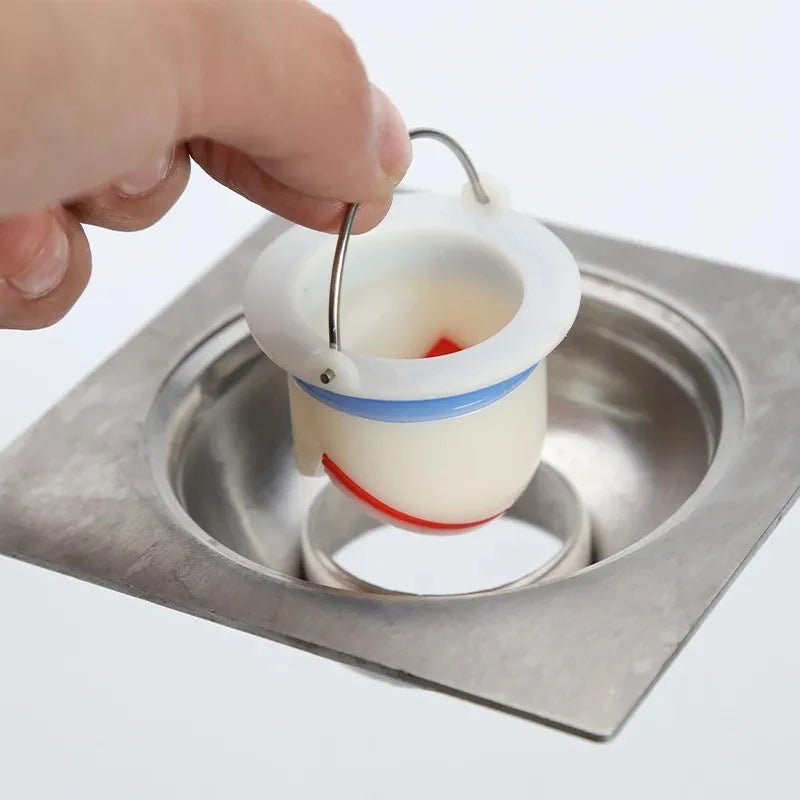 ABS Floor Drain Core Floor Shower Drain Stopper Insectproof Anti-odor Deodorization Toilet Kitchen Bathroom Toilet Sewer Oasis Select