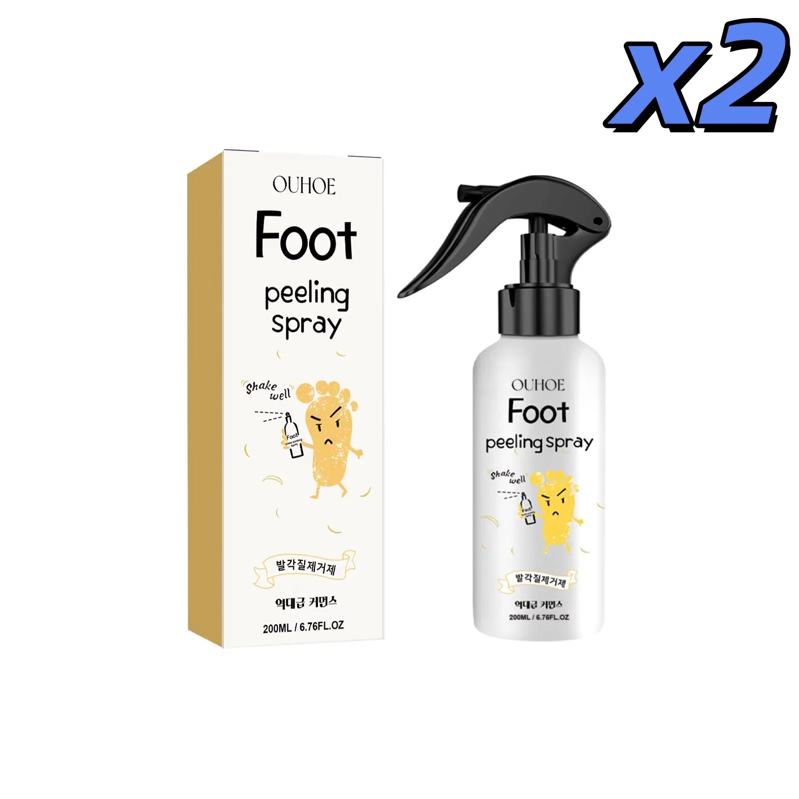 200ml Foot Exfoliating Spray – Soften, Brighten & Smooth Feet Foot Exfoliating Spray Oasis Select 2 x 200ml boxed