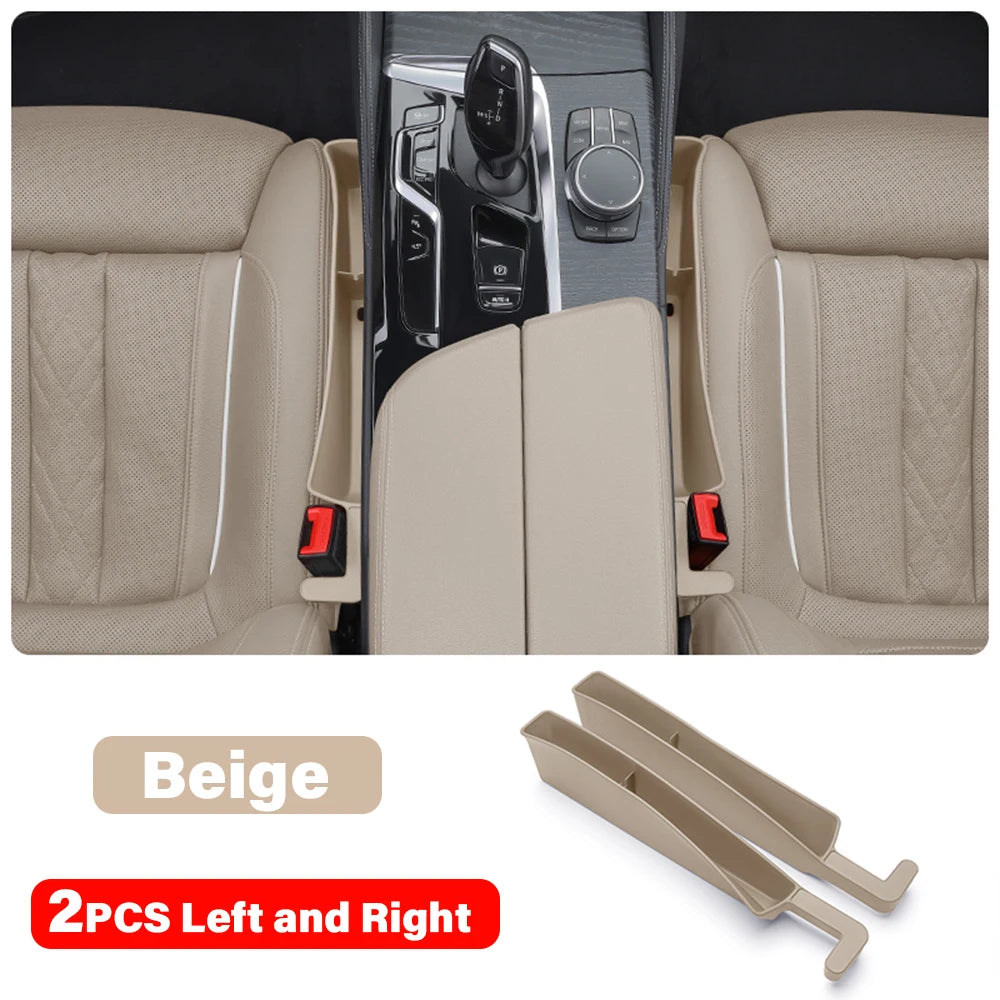 Car Seat Gap Filler & Storage Box – 2PCS Universal TPE