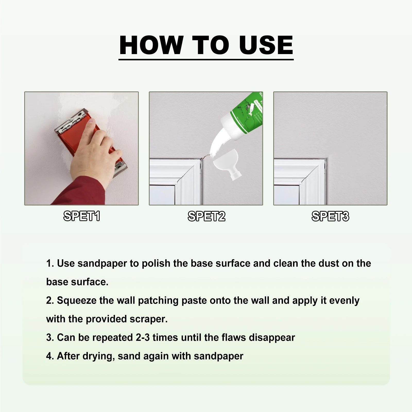 Jaysuing Wall Patching Paste Wall Hole Wall Cracking Nail Hole Repair Wall Paint White Household Repair Cracks Scratches Stains Oasis Select