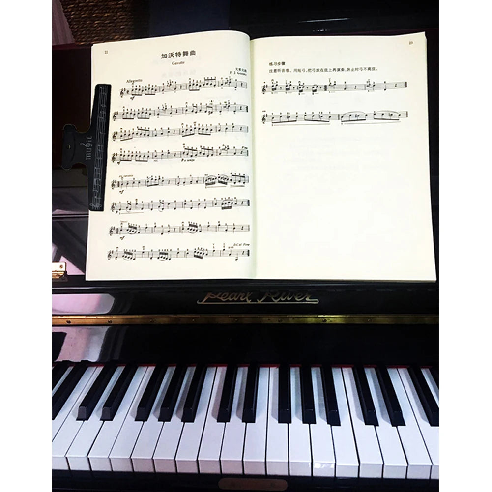 1pc Sheet Music Clip 150*50mm Music Score Fixed Clips Sheet Holder For Piano Guitar Violin Instruments Accessories Oasis Select