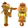Candy Storage Cool Decompression Toy Gifts for Kids Creative Lollipop Robot Holder Dinosaur Eat Lollipop Pop Ups Case Oasis Select Brown