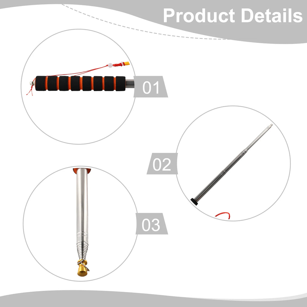 3 Meters Telescopic Handheld Flagpole With 4 Clips Handheld Flag Pole Tour Guide Flagpole Teachers Pointer Telescopic Flag Pole Oasis Select