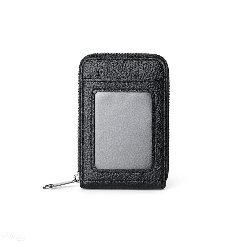 1pc Organ Card Bag Korean Edition Portable Women's Short Bank Card Cover Business Card Clip Zipper Vertical Handheld Bag Oasis Select