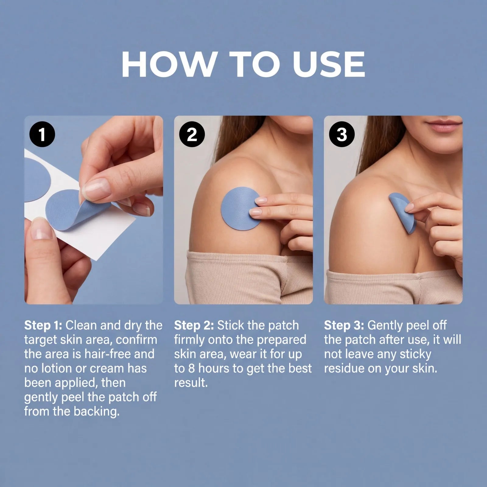 30 PCS Body Care Patches Moisturizing Skin Patch Hydrating Body Sticker Daily Nourishing Soft Smooth Skin Energy Boost Patches Oasis Select