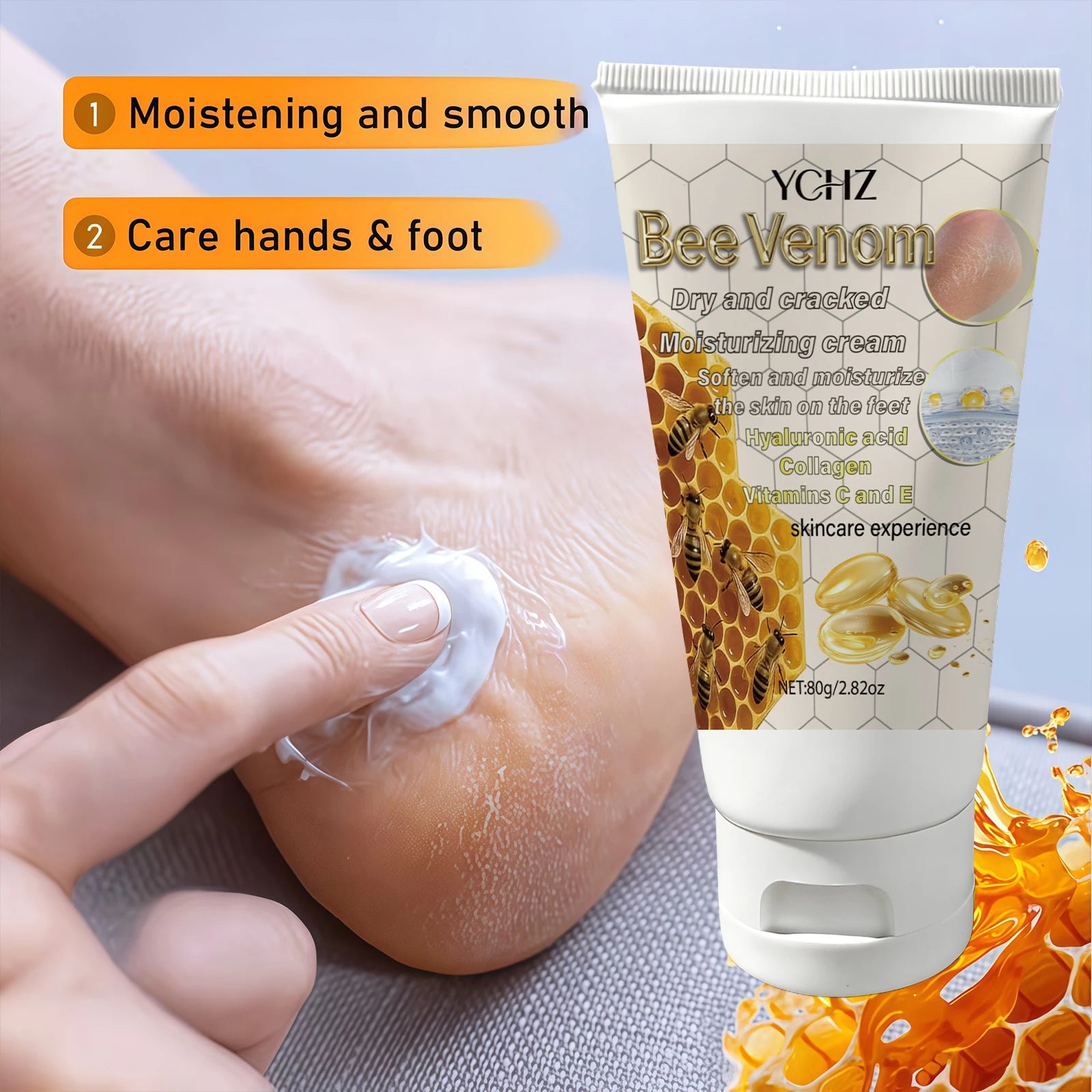 YCHZ Bee Venom Moisturizing Hand & Foot Cream 80g