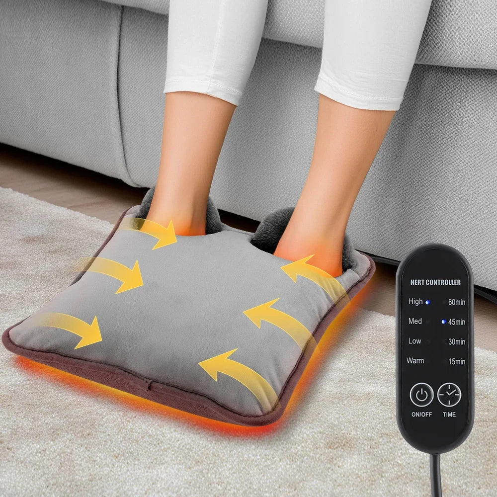 Hailicare Electric Foot Warmer Pad – 4 Heat Levels & Timer