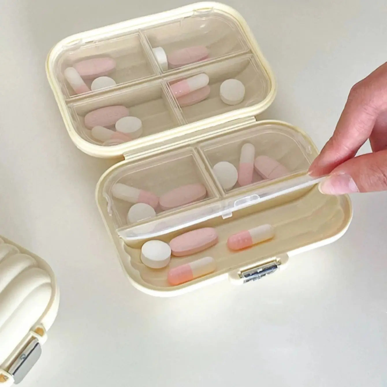 Cream Medicine Box, Portable Packaging, Seven Days A Week, Small Medicine Box, Mini Medicine Packaging Medicine Box Oasis Select