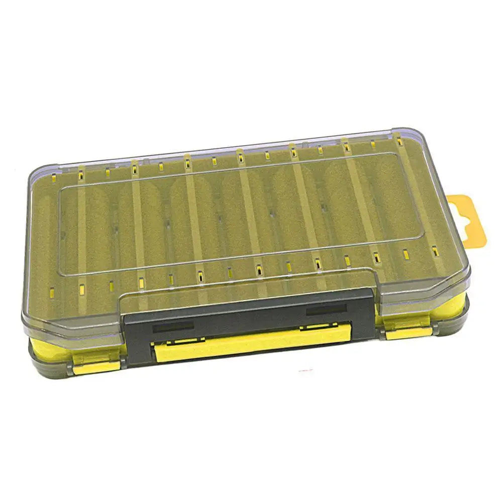 Fishing Gear Storage Box Fishing Lure Box Tackle Accessories Hard Pencil Fish Sub Bait Box Lightweight Portable Fake Bait Case Oasis Select Yellow L
