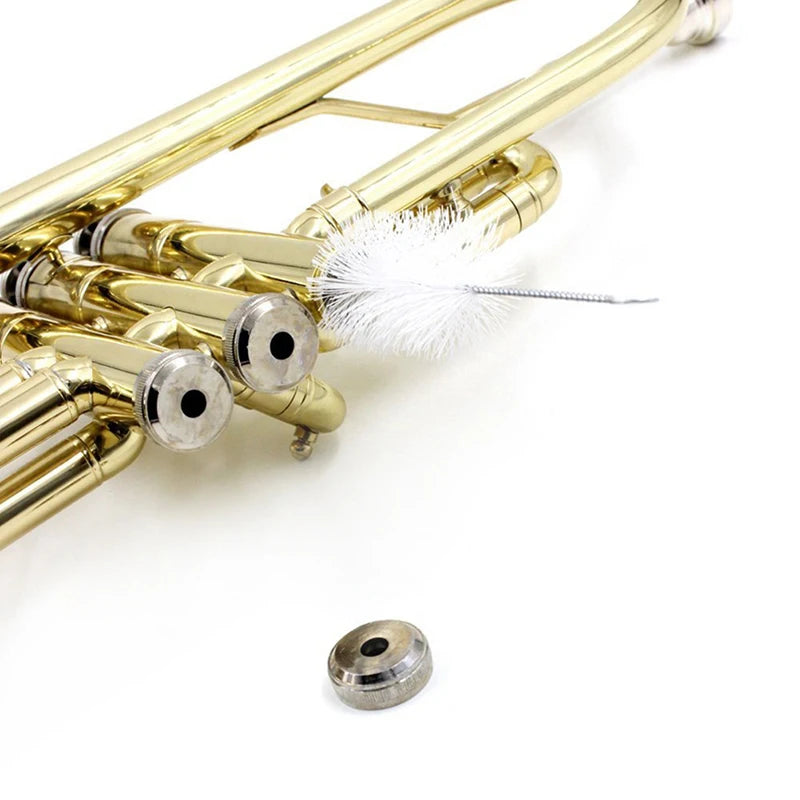 New 1 Set Trumpet Maintenance Kit Bendable Grasp Snake Brush Mouthpiece Brush Cornet Cleaning Kit Musical Instrument Accessories Oasis Select