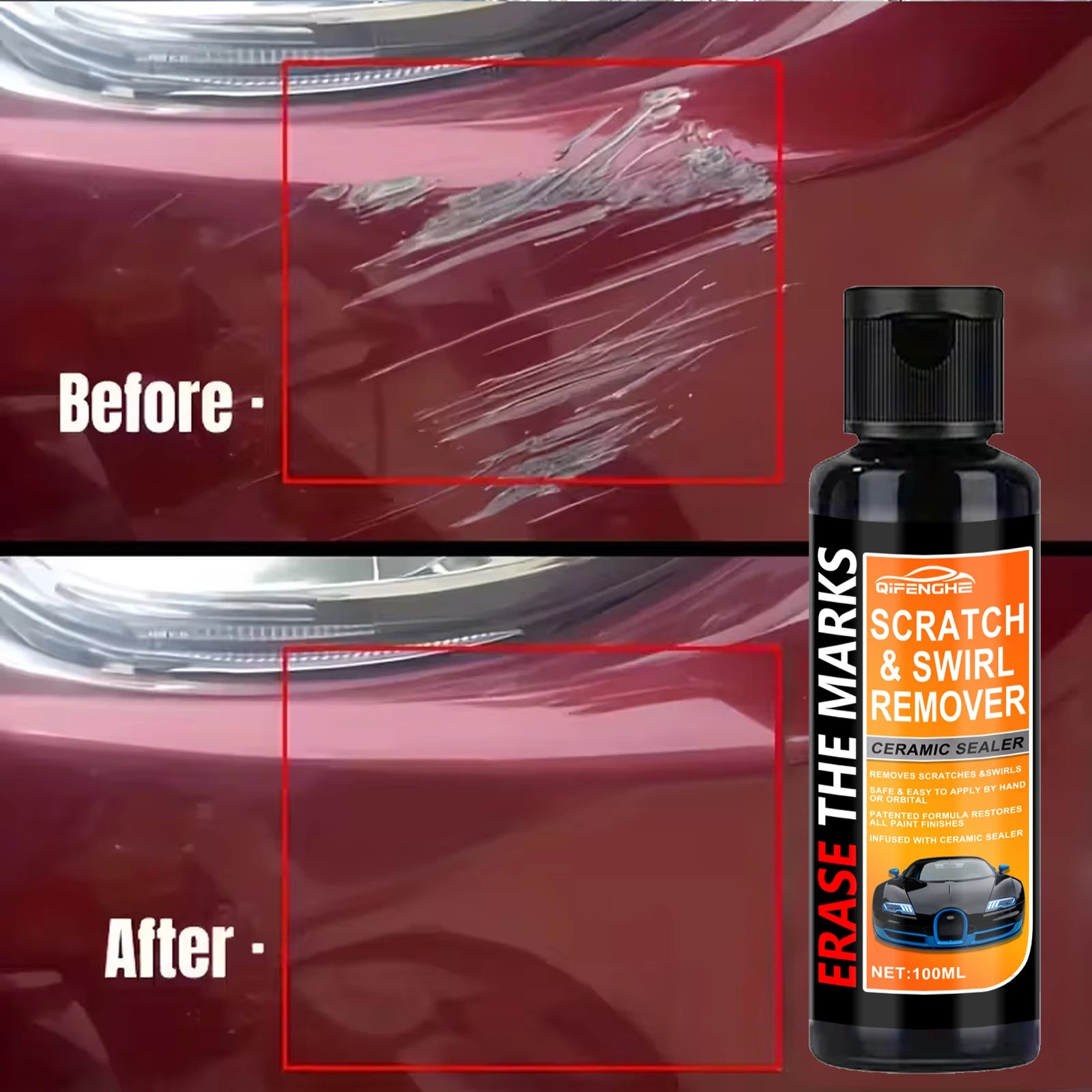 Nano Car Scratch Repair Paste Kit – Wax & Swirl Remover | TOPMVCAR