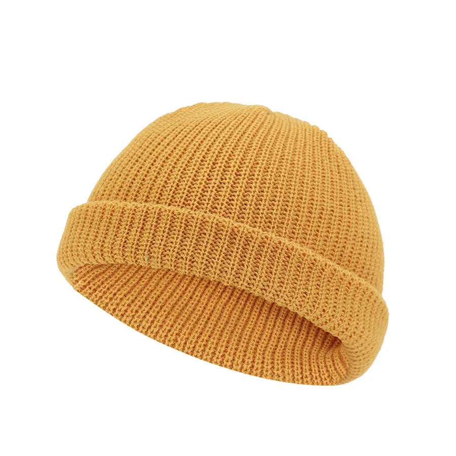 Cold hat, melon skin hat, knitted hat, short hip-hop street hat, woolen hat, men's and women's hat, street retro hexagonal hat Oasis Select 14