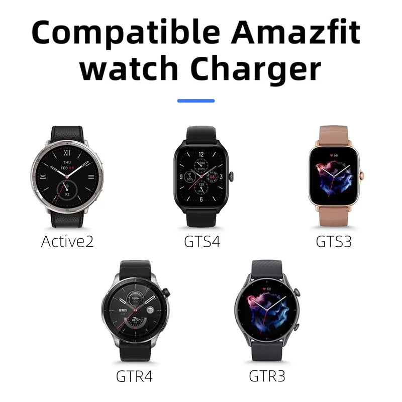 Magnetic USB-C Charger for Amazfit Active 2 & Bip 6 Smartwatch Charger Oasis Select