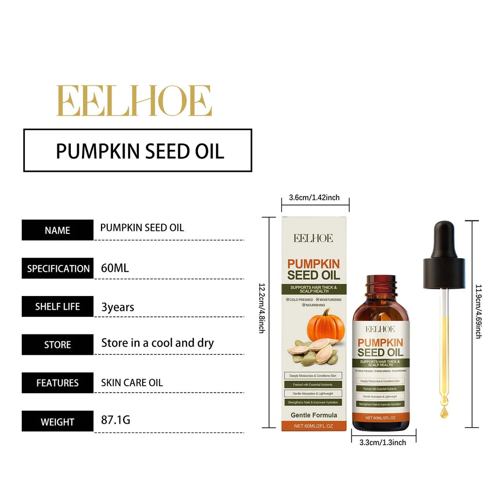 EELHOE Pumpkin Seed Oil – Nails, Hair & Skin Care 60ml Multi-Use Beauty Oil Oasis Select
