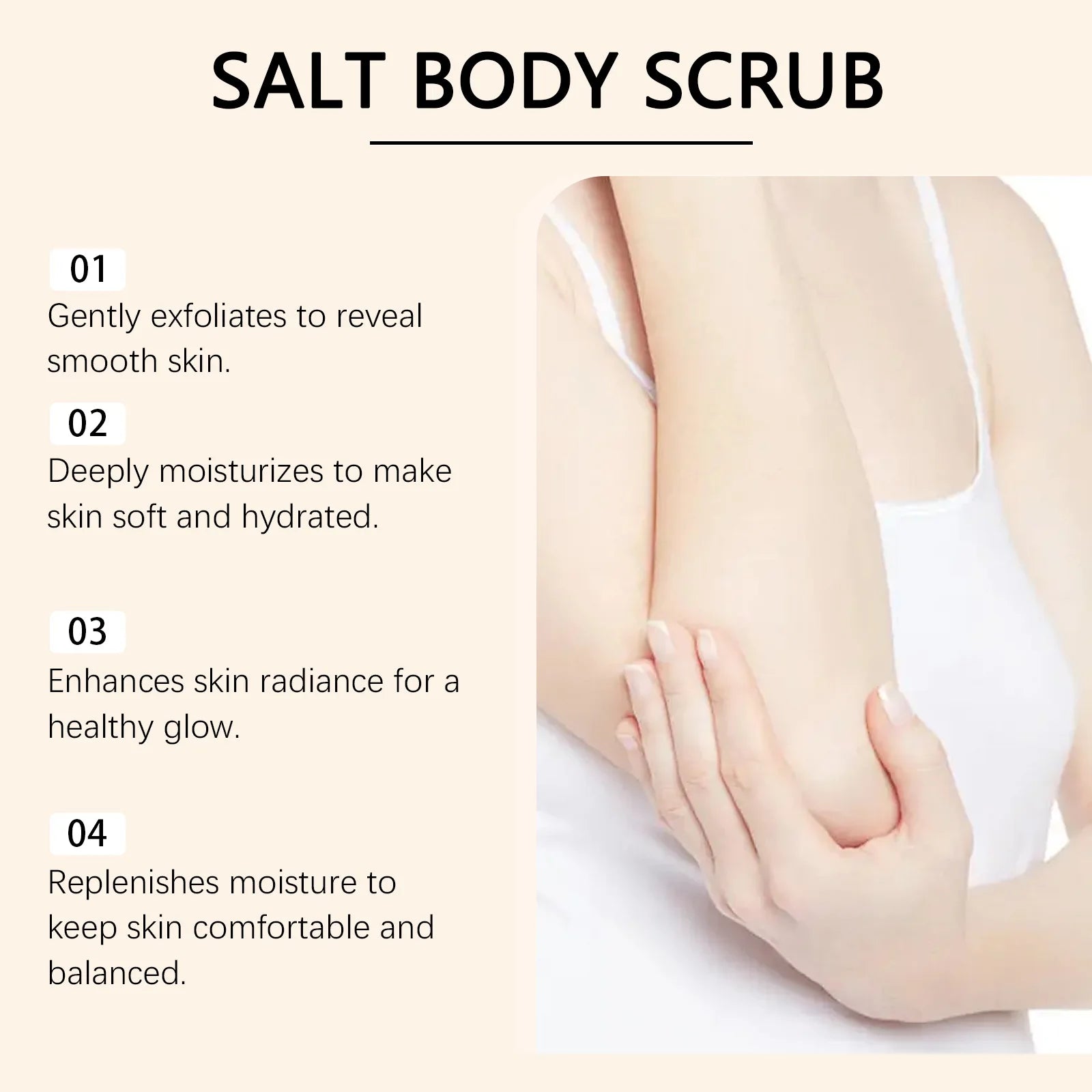 Antioxidant Skin-Elasticity-Enhancing Body Scrub Multiple Scents Gently Exfoliates Improves Rough Skin Firms and Nourishes Skin Oasis Select