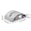 Lumbar Stretcher Ergonomic Back Stretcher for Lower Back Relief Adjustable Support Board Corrector for Workout Women Men Indoor Oasis Select CN Gray