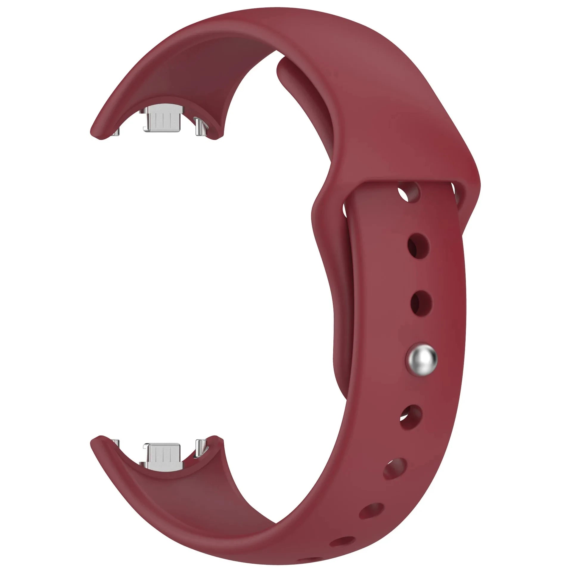 Silicone Sport Strap for Mi Band 10 / 9 / 8 – Flexible Replacement Watch Replacement Strap Oasis Select Wine Red For Xiaomi band 10