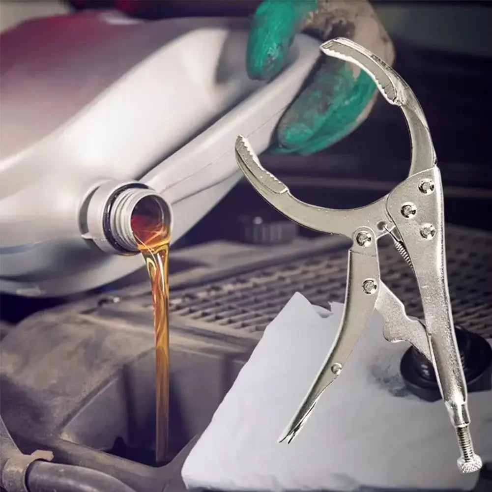 Clamp Filter Wrench Oil Grid Wrench Oil Change Adjustable Multi-Function Engine Oil Filter Wrench Car Disassembly Tool Repair Oasis Select