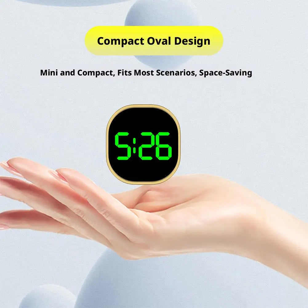 LED Car Electronic Watch Luminous Clocks Dashboard Stick-On Mini Digital Touch-Control Clocks LED Display Auto Ornament Oasis Select
