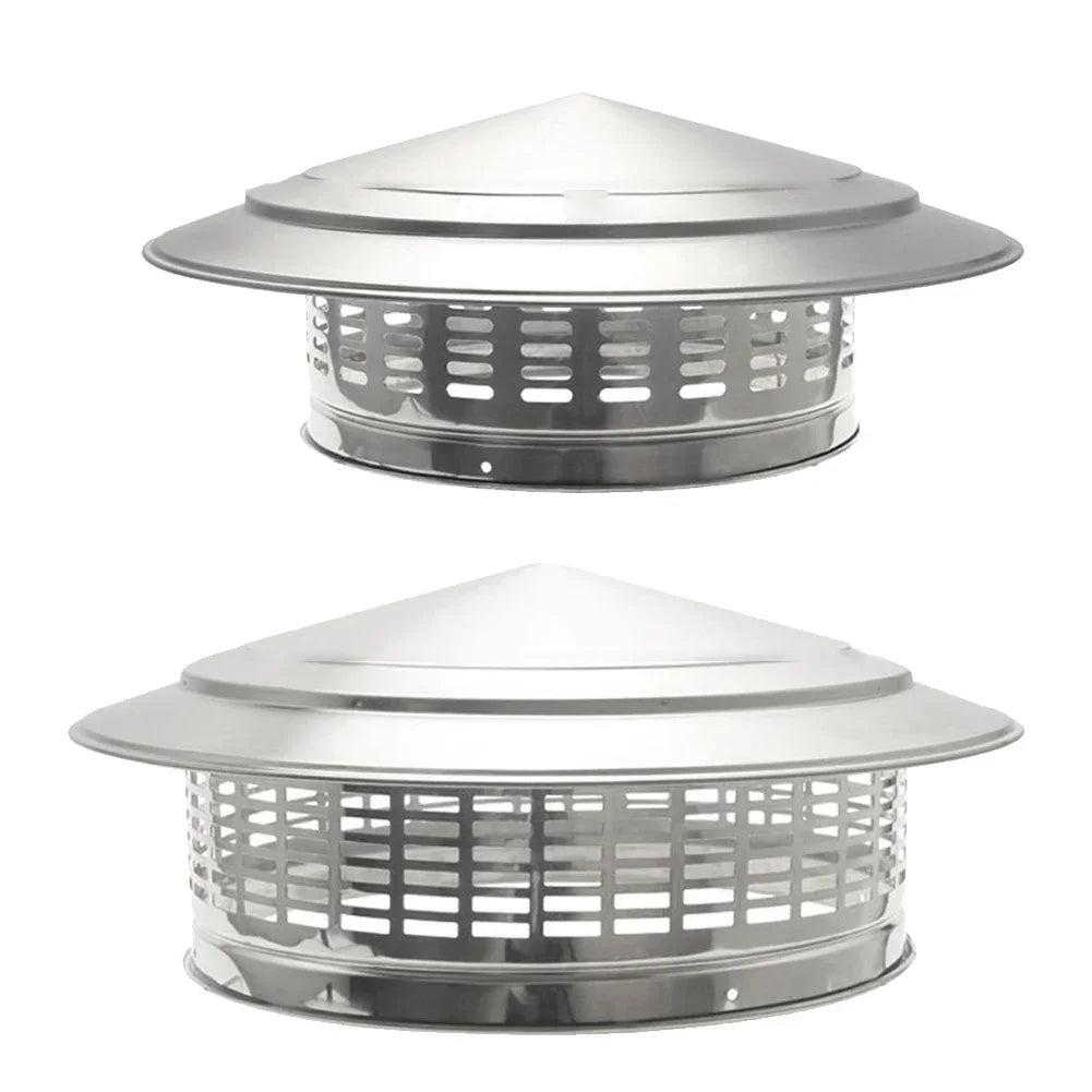 39*15.6*25cm Fireplace Chimney Hat Metal Top Hat Flue Umbrella-like Design Protects Exhaust System Suitable For All Decor Styles