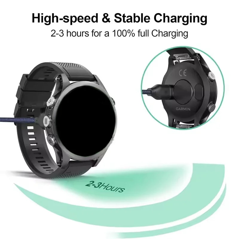 Garmin Watch Charger Cable – Fenix 7/6/5, Vivoactive, Instinct Smartwatch Charger Cable Oasis Select