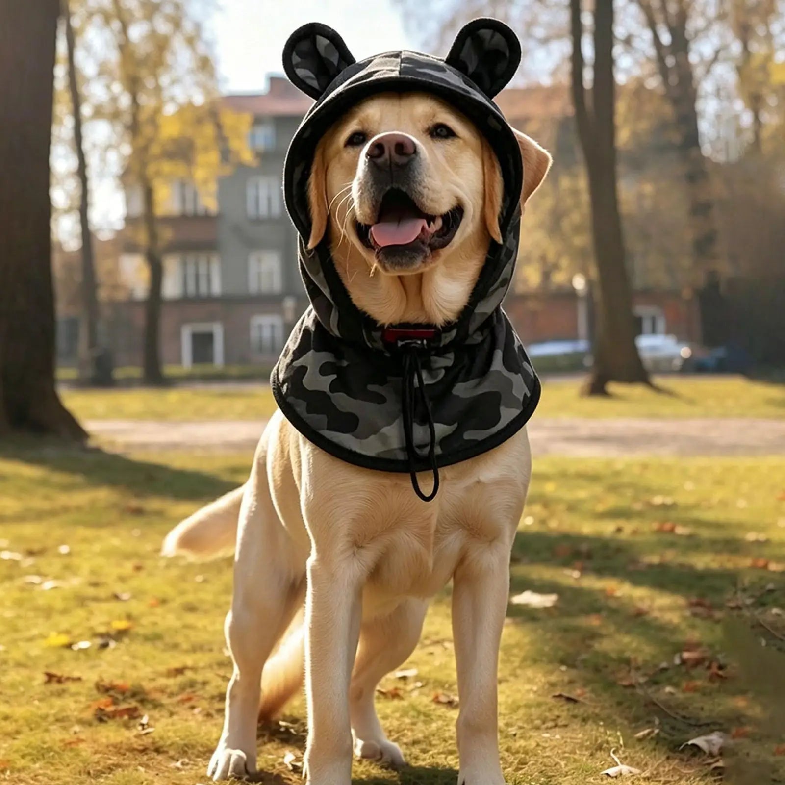 Dog Sun Hat Adjustable Drawstring Sunscreen Headwear with Wide Brim Dog Bucket Hat Sun Protection Bucket Pet Supplies Oasis Select