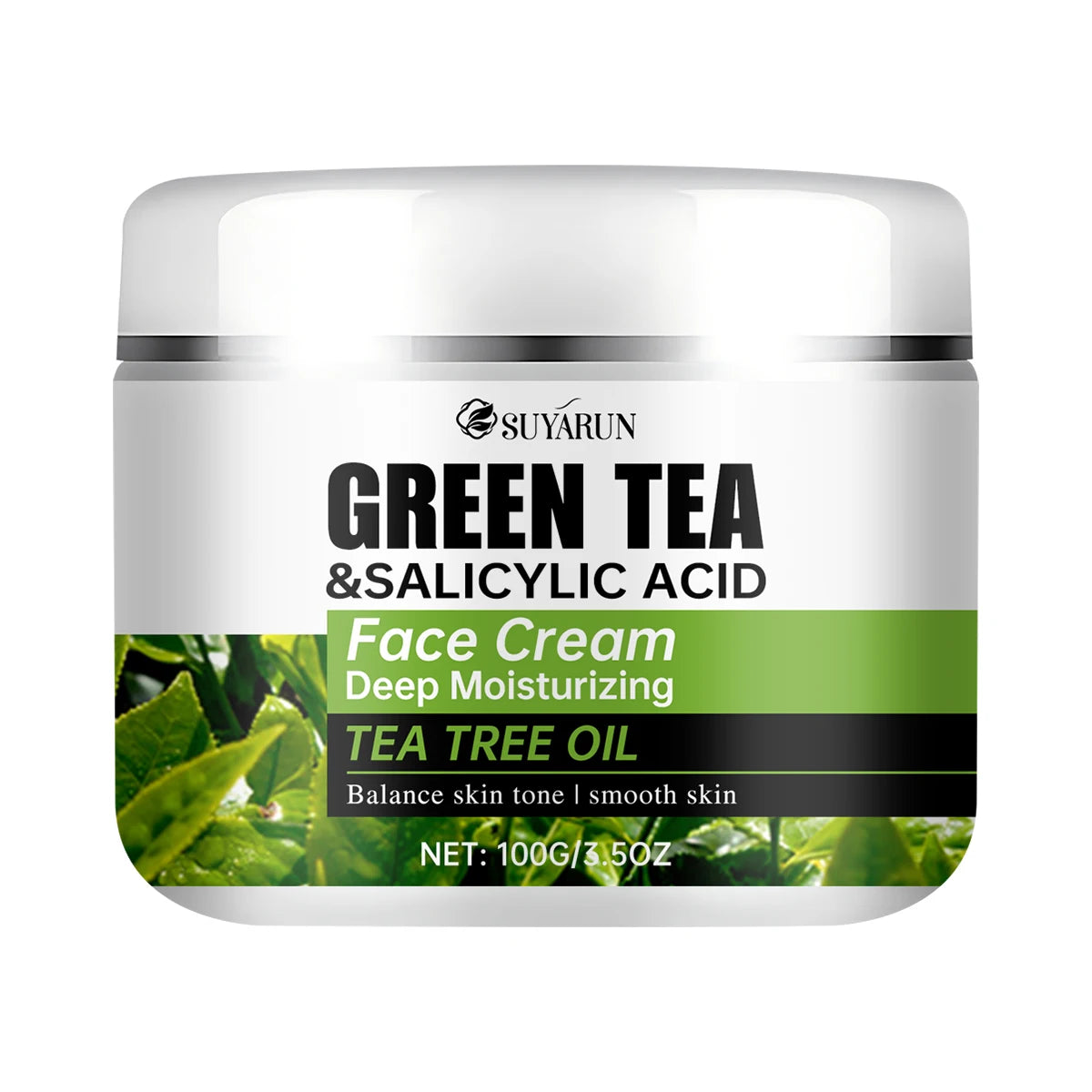 SUYARUN Tea Tree & Salicylic Acid Face Cream – Oil Control Face Cream Oasis Select 100g